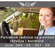 Batajnica - Potrebne radnice za poslove razvoza i kontrole 